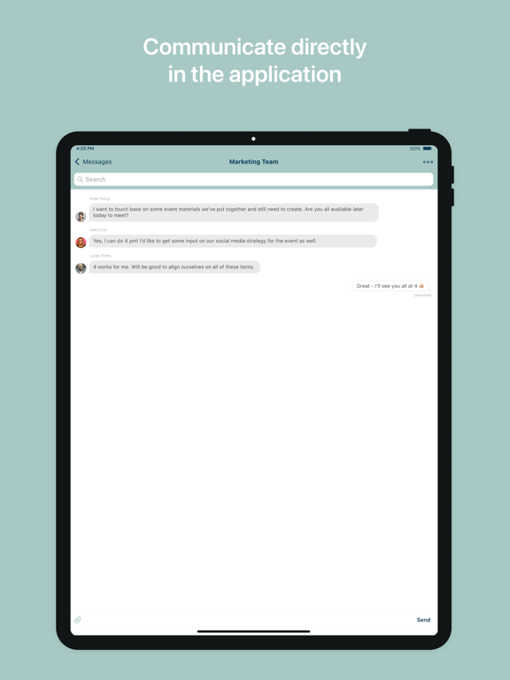 PDA Go iPad screenshot 3 - Business app