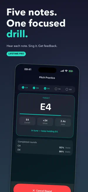 Vocal Pitch Monitor: Tuner screenshot 4