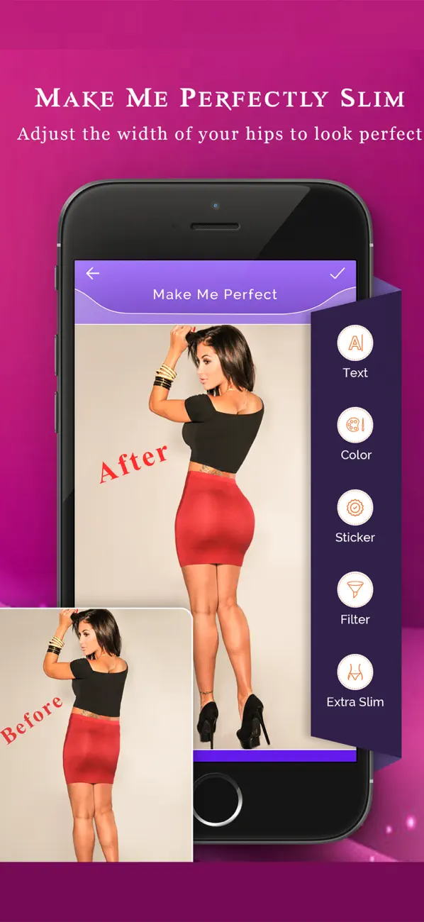Screenshot #1 pour Perfect Body Slimmer - ShapeMe