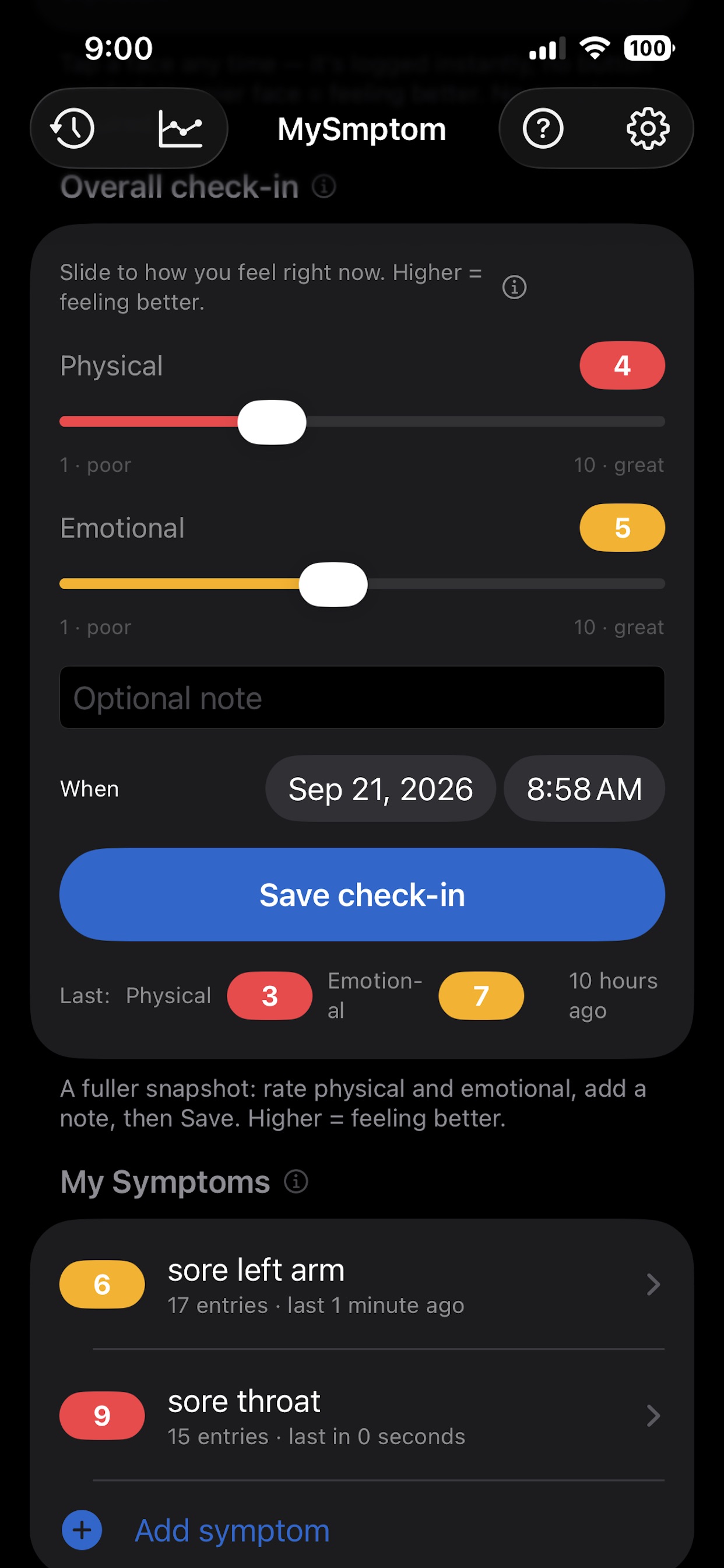 Screenshot 4 of MySmptom