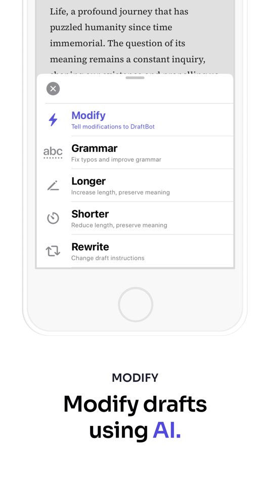 #4. DraftBot - AI draft generator (iOS) 由: Swiply Oy