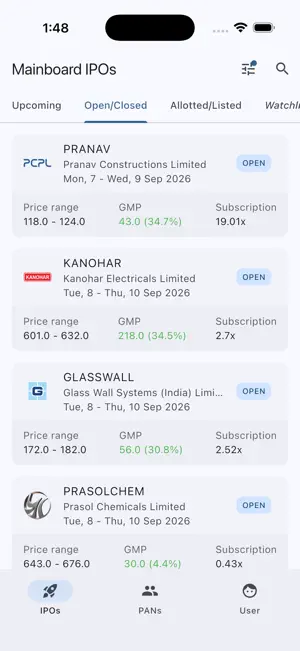 Narada: Check IPO Allotment screenshot 1