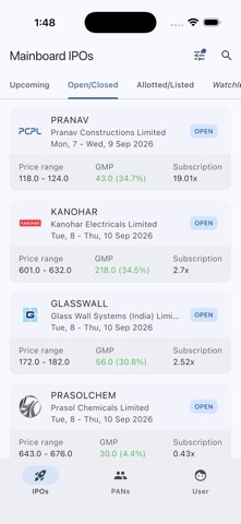 Narada: Check IPO Allotment Screenshot 1