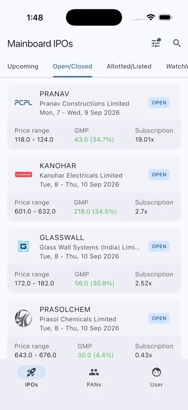 Narada: Check IPO Allotment screenshot 1 of 8