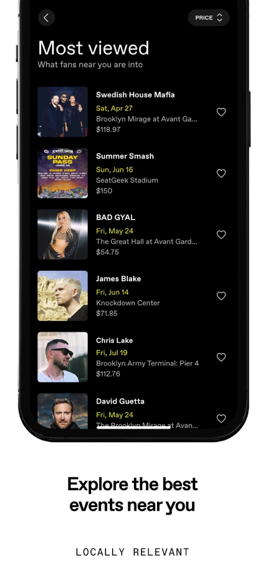 DICE: Live Shows screenshot 2