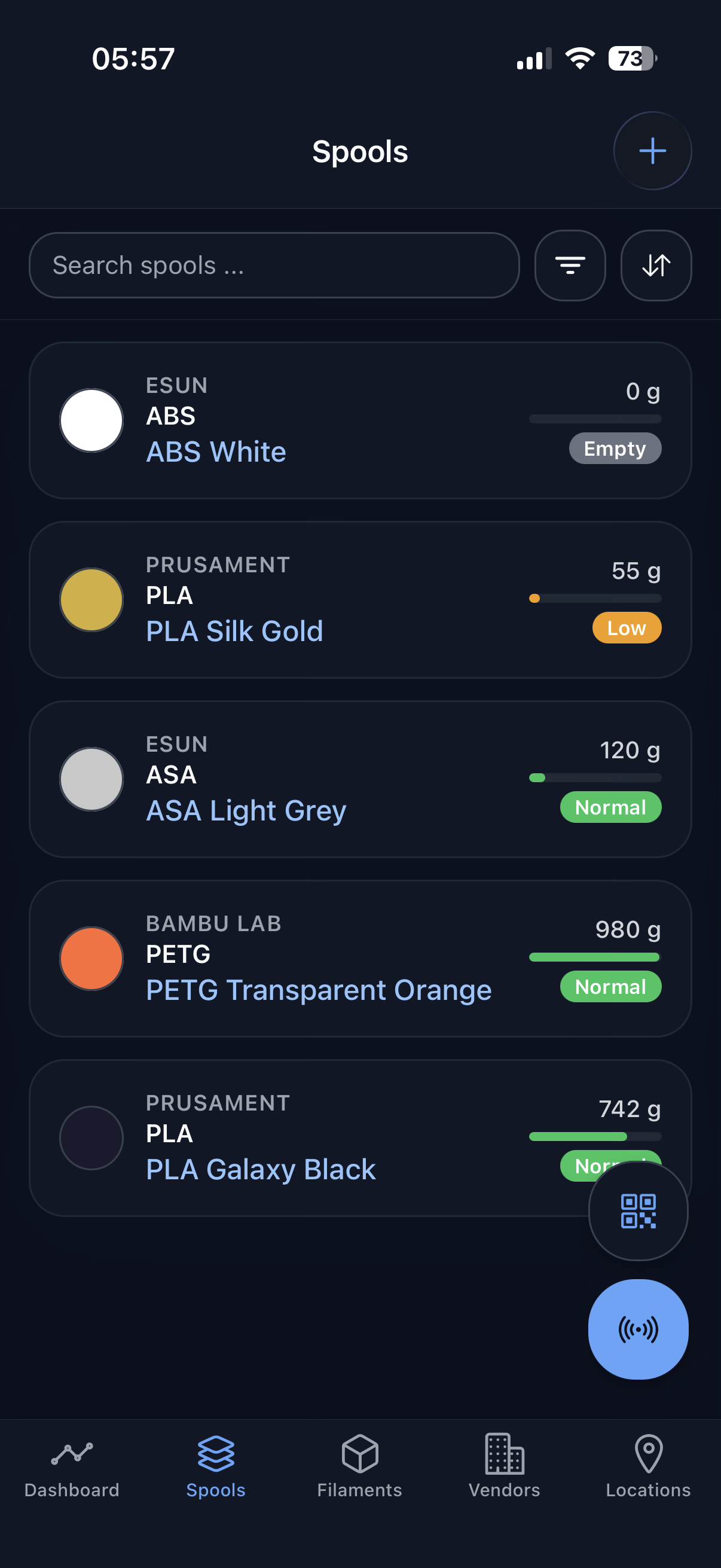Spoolman GO screenshot 3