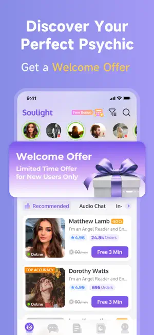 Soulight-Online Psychic Advice screenshot 2