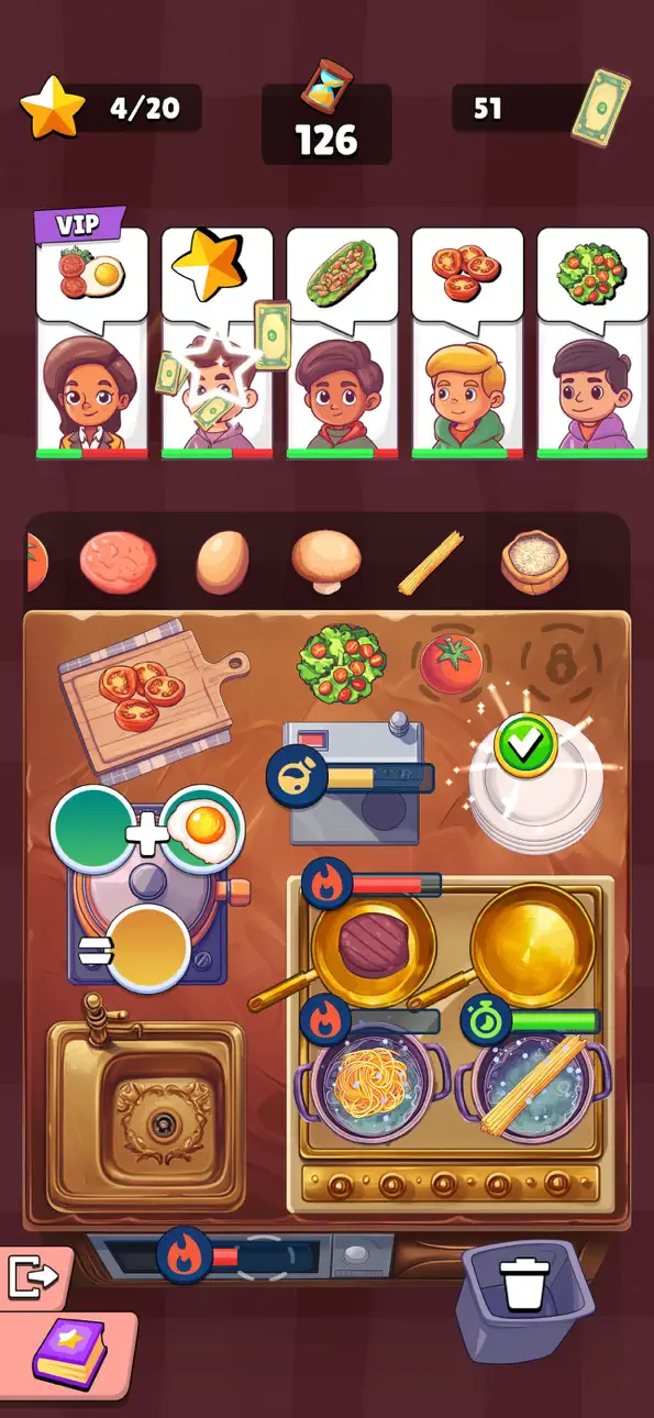 Mini Kitchen Chef Hack screenshot 3 - iOS game interface