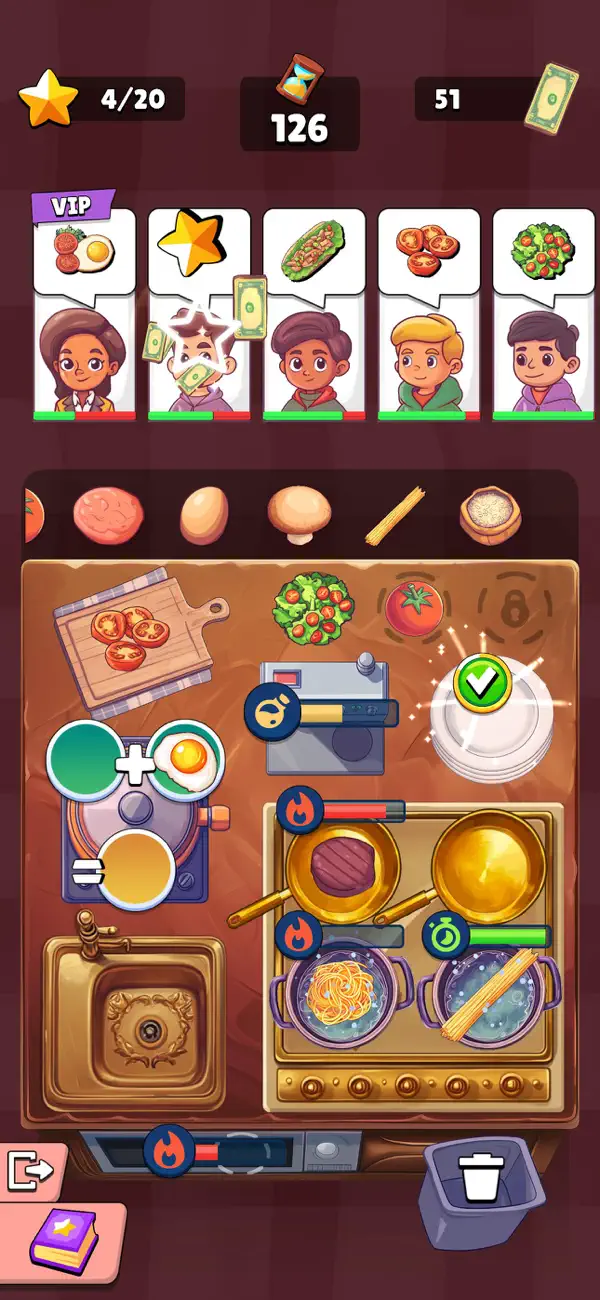 Mini Kitchen Chef Hack screenshot 3 - game app interface