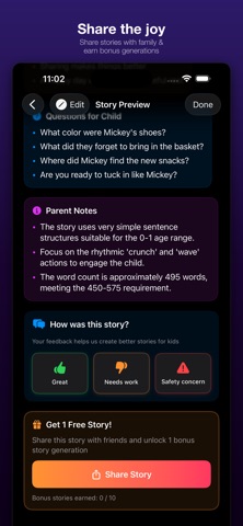 ParentPal StoryWriter screenshot