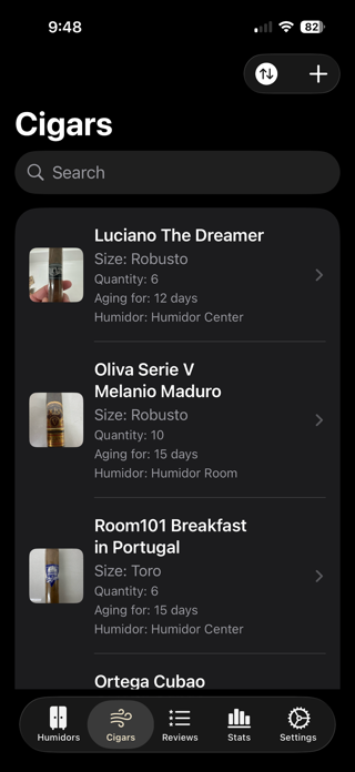 Humidor Journal Screenshot 2 of 9