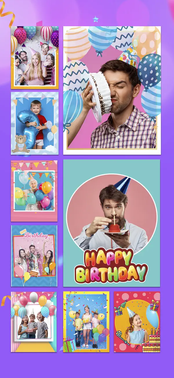 Screenshot #2 pour Cadre de voeux joyeux annivers