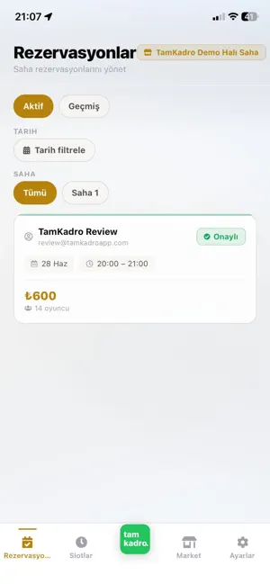tamkadro: Halı Saha & Maç screenshot 3