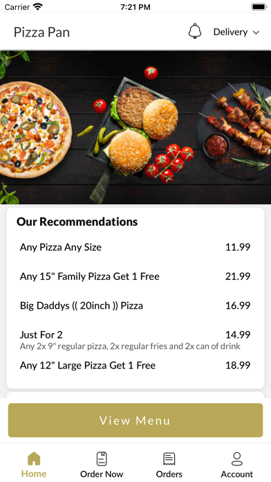 Pizza Pan. Screenshot
