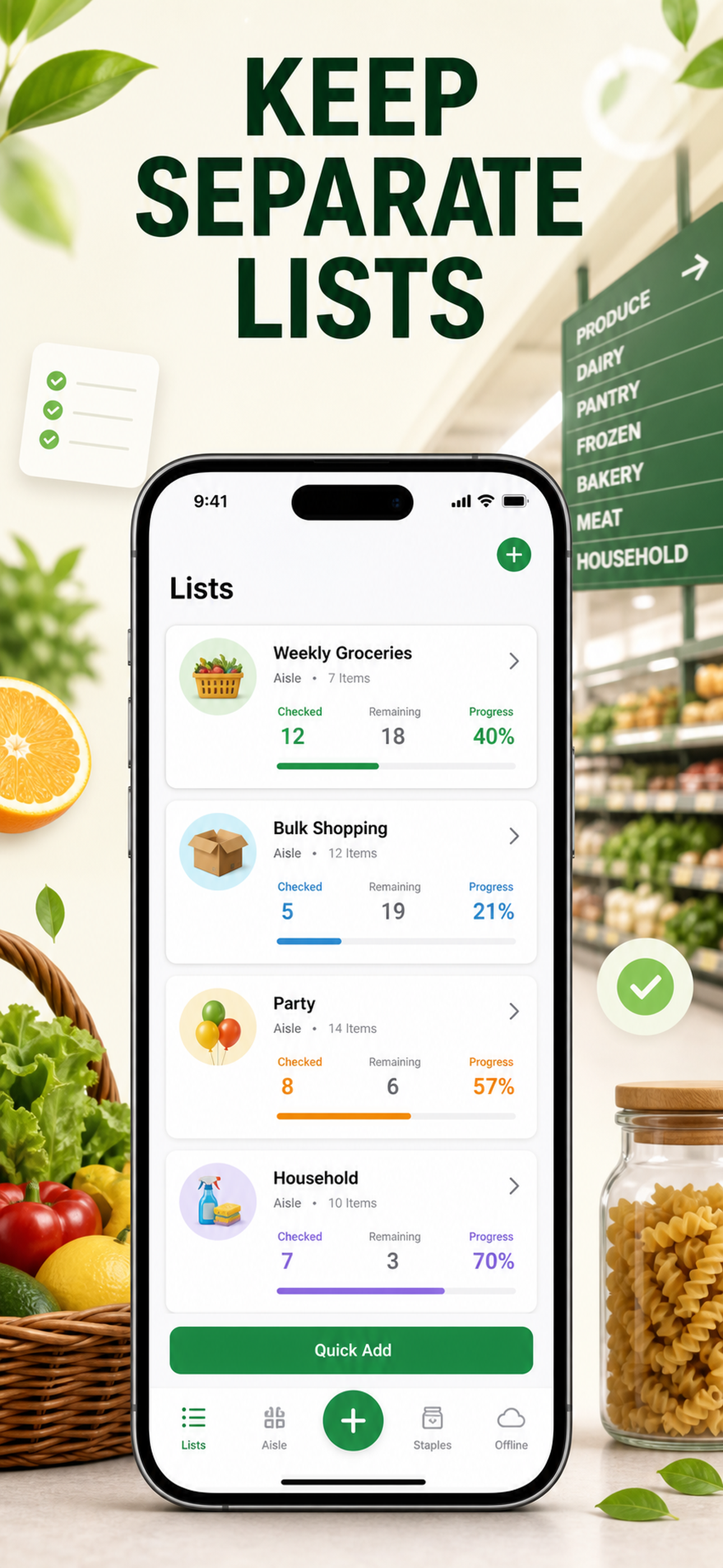 Simple Shopping List by Aisle screenshot 7