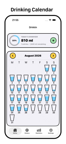 Drinkin - Water Tracker Screenshot 1 of 7