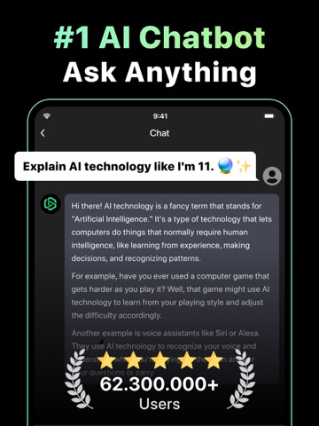 AI Chat − AI Chatbot Assistant iPad screenshot
