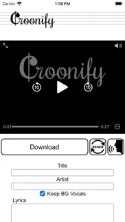croonify iPhone Captures Décran 1