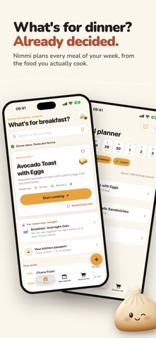 Nimmi: Meal Planner & Recipes screenshot 1