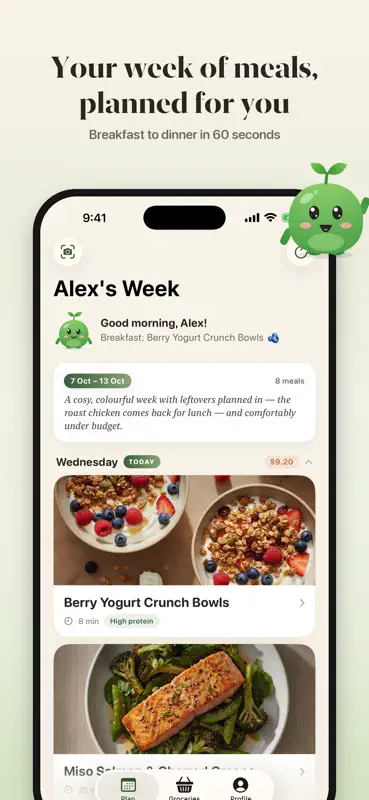 Plantry: AI Meal Planner screenshot 1 of 8