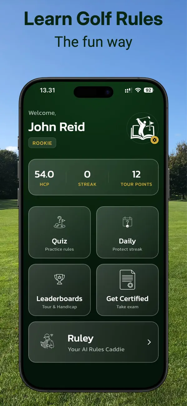 Screenshot #1 pour GolfRuleCaddie