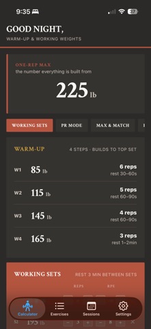 Good Gym Calculator Screenshot 1 of 4