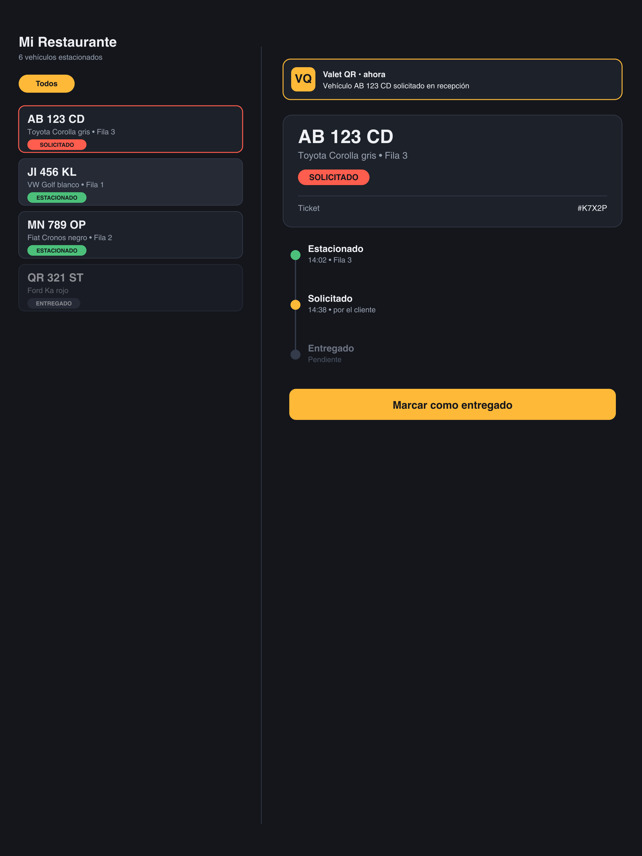 Valet QR screenshot 4