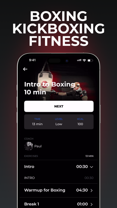 BOXR Boxing Workout & Training Screenshot
