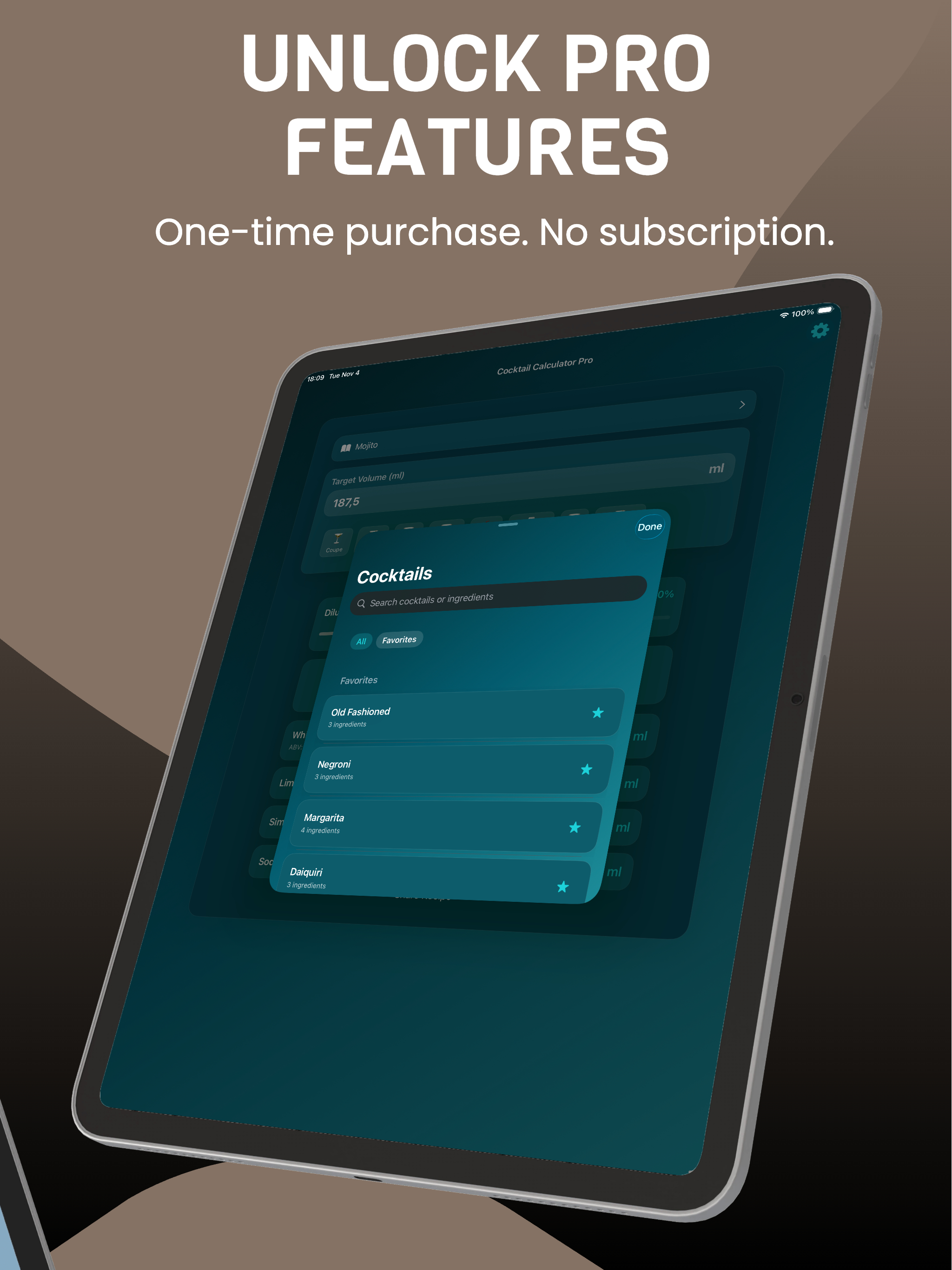 Cocktail Calculator Pro