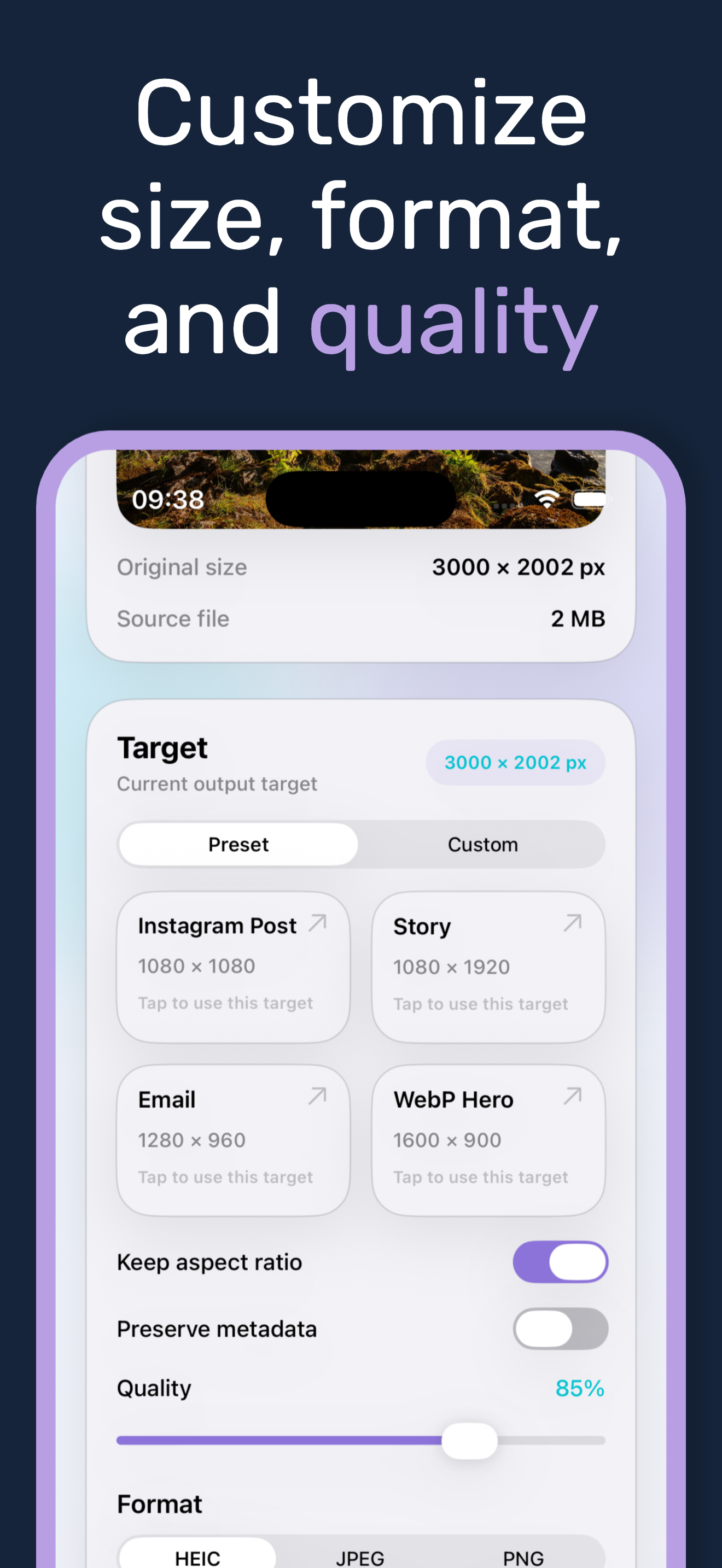 PixelsFit: Resize Photos