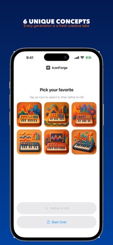 IconForge - AI App Icon Maker iPhone screenshot