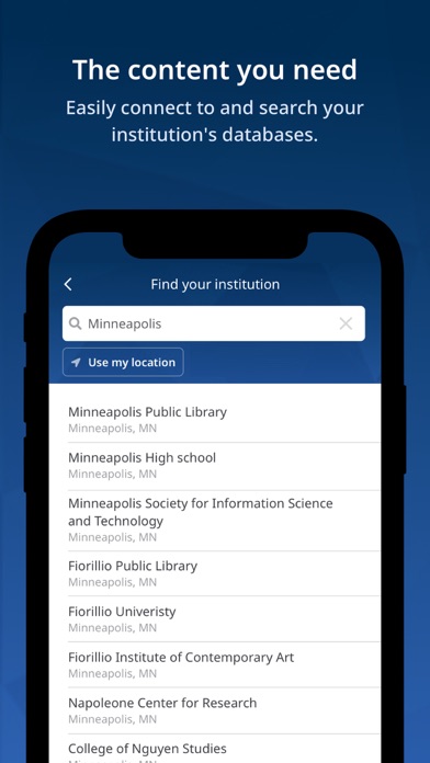 EBSCO Mobile Screenshot