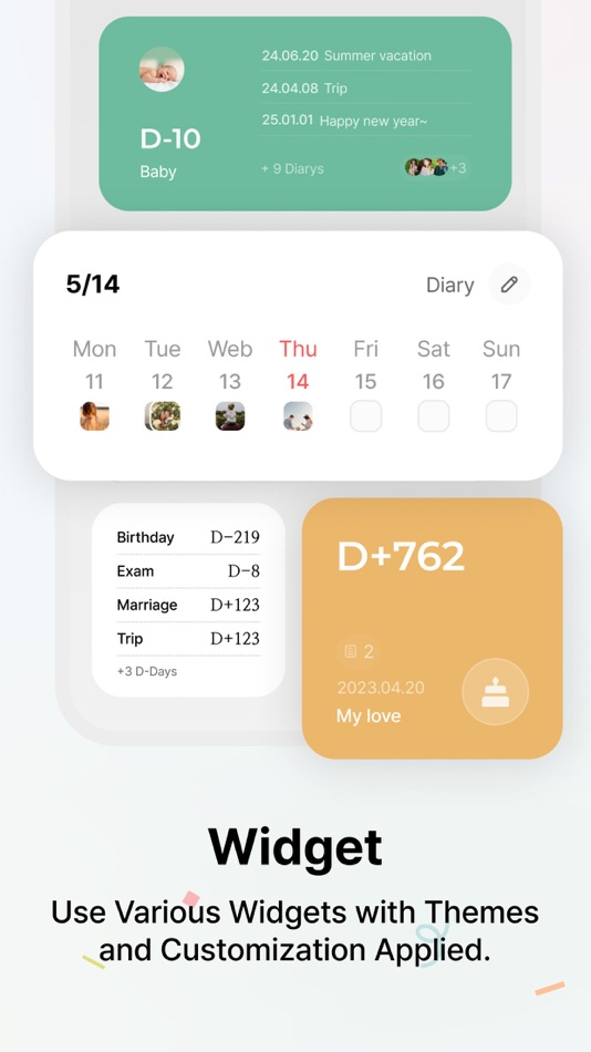 #2. Daylog - D-Day Widget, Diary (iOS) بواسطة: PREST
