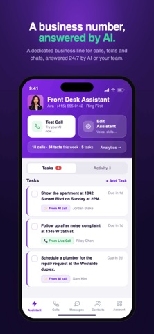 Fast Response AI Receptionist Screenshot 1 of 8