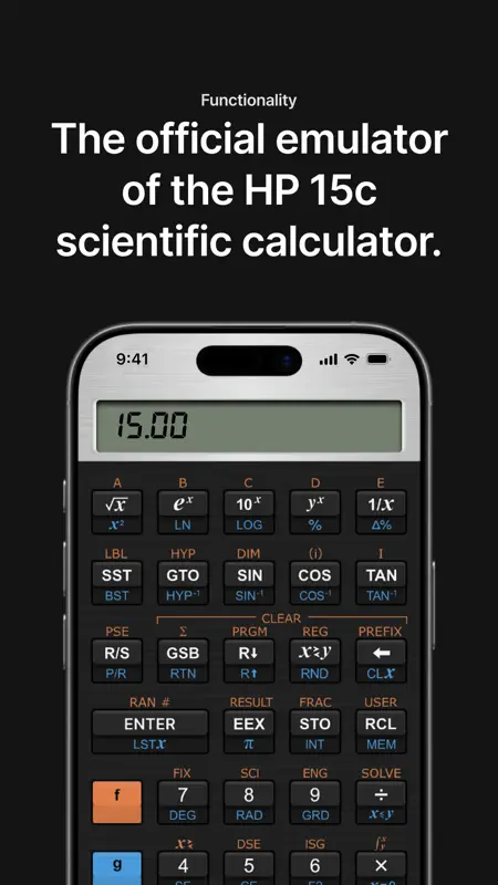 HP 15c Calculator screenshot 1 of 4