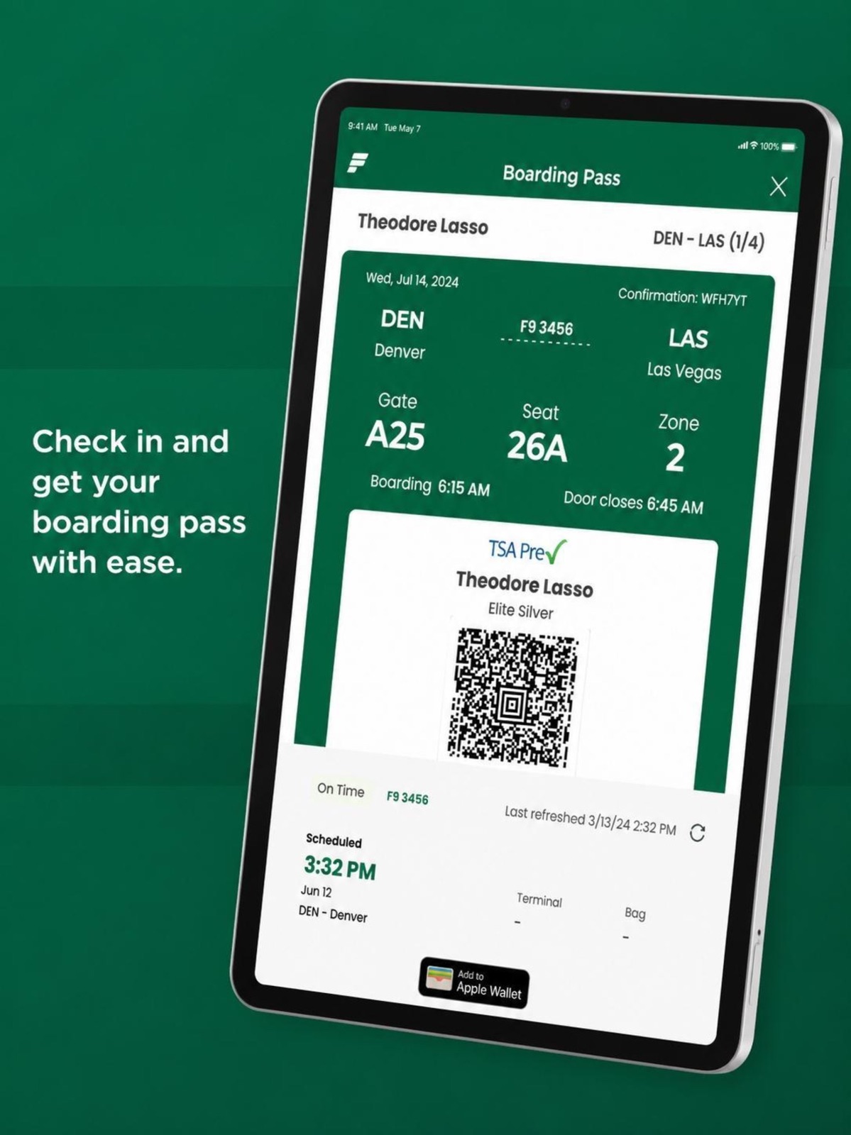 Frontier Airlines ipad screenshot 3