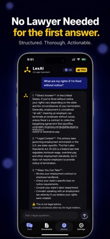 LexAI - Legal Assistant iPhone screenshot