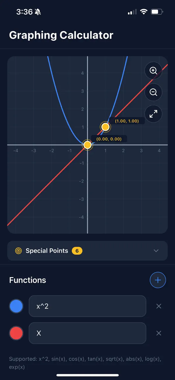 Screenshot #2 pour ProGraph: Calculator