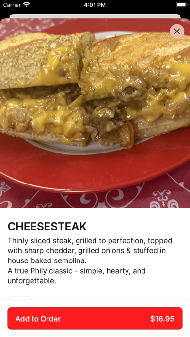 Big City Sandwiches iPhone screenshot 3 - Food & Drink app