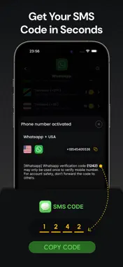 SMS Verification Number GetSMS screenshot 1
