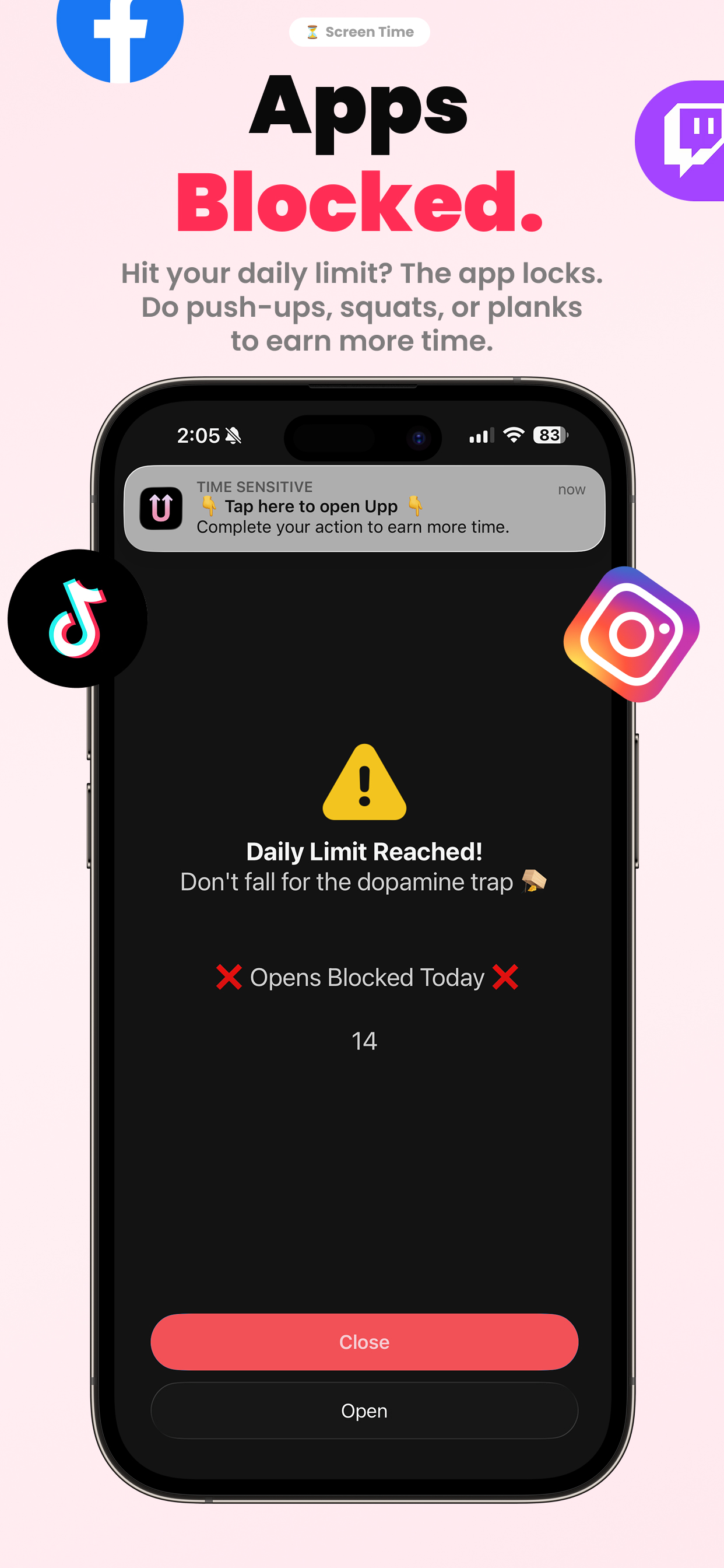 Upp ~ AI Alarms & Screen Time