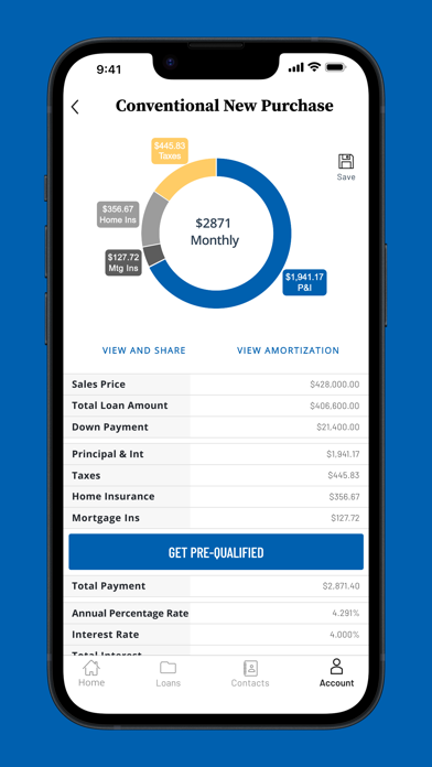 Cornerstone Mortgage App Screenshot