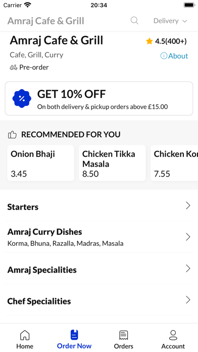 Amraj Cafe & Grill Screenshot