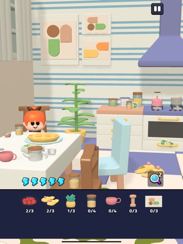 Find Out Happy Village Puzzle iPad screenshot