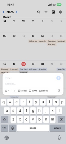 Cooing iPhone screenshot