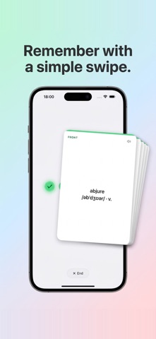 Kayi - Swipe Flashcard Maker — скриншот 1