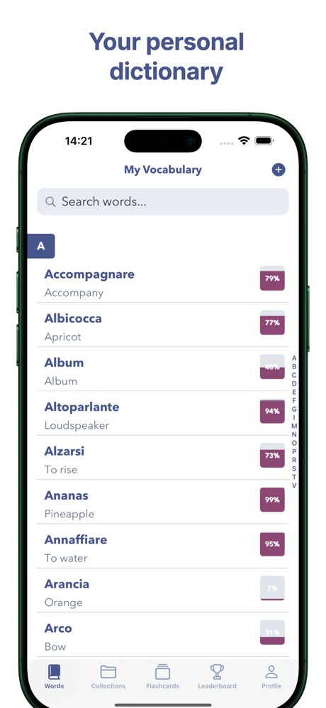 IncVocab: Learn Italian screenshot 3