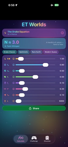 ETWorldS - Drake Equation Calc screenshot 2