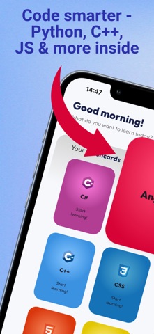 Learn Coding: CodeFlashcards Screenshot 1 of 5