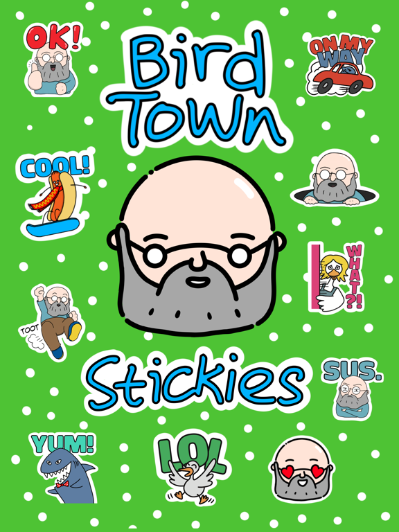 Screenshot #4 pour Bird Town Stickies